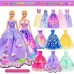 Fashion 91pcs 11.5 Inch Girl Doll With Clothes Accessories And Closet, Princess Gowns, Fashion Dresses, Outfits, Swimsuits.Doll Dress Up Toys For Girls Kids Toddlers.Christmas Gift For Ages 3+