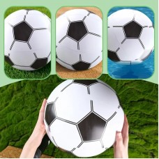 3pcs Inflatable Soccer Toy, 12 Inch Beach Balls for Summer Parties, Beach Pool Party Toys, Ideal for Family Parties, Outdoor & Indoor Games, Holiday Events, Water Play Sports Supply, Mother's Day Gift