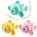 Set Of 3 Little Playing Water Toy Clown Fish - Wind-Up Fish Bath Toys - Self-Propelled Swimming Action For Bathtub & Pool Fun, Battery-Free, Perfect For Gifts - Summer Bathroom Bath Toy 
