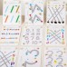 64-Page Reusable Magic Exercise Book for Youngsters - Ideal Early Childhood Educational Material, Perfect Gift for Kindergarten, Youngsters & Preschoolers - White/Blue, No Power Needed, Early Learning Tool | Interactive Learning | Wipeable Surface