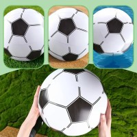 3pcs Inflatable Soccer Toy, 12 Inch Beach Balls for Summer Parties, Beach Pool Party Toys, Ideal for Family Parties, Outdoor & Indoor Games, Holiday Events, Water Play Sports Supply, Mother's Day Gift